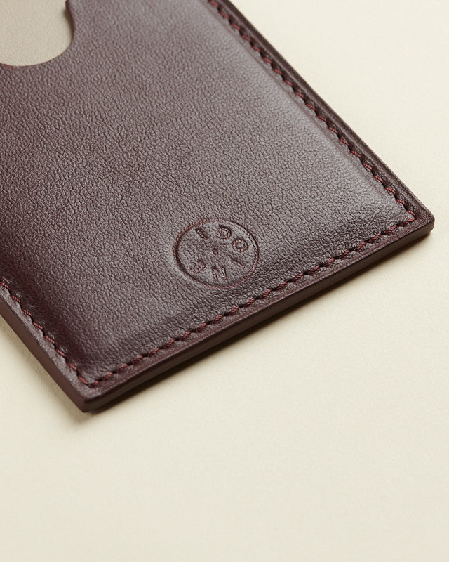 Porte-cartes Lie de vin Taupe