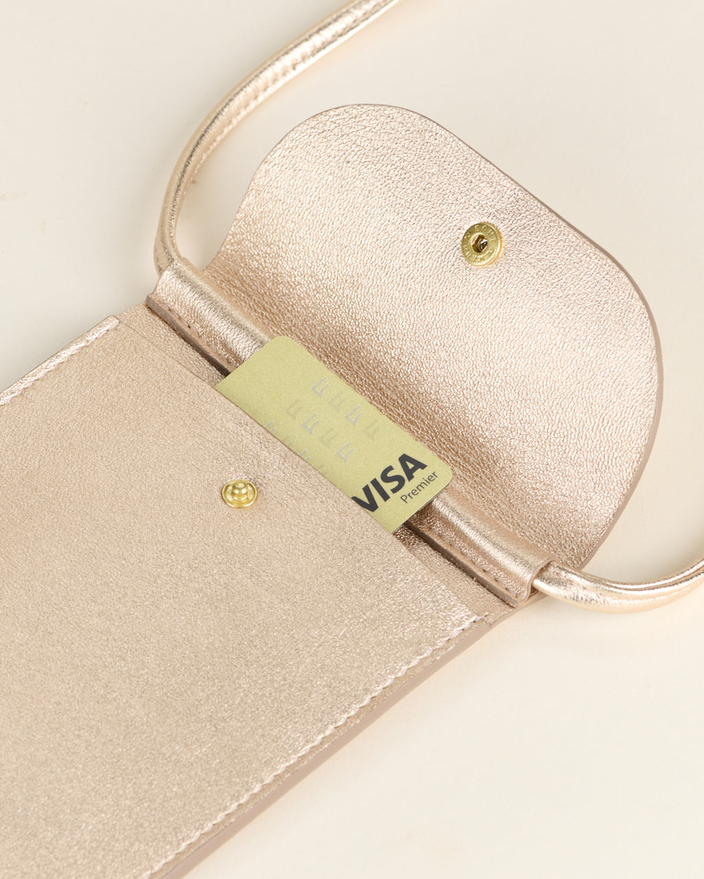 Pochette smartphone cuir d'agneau Soir de lune