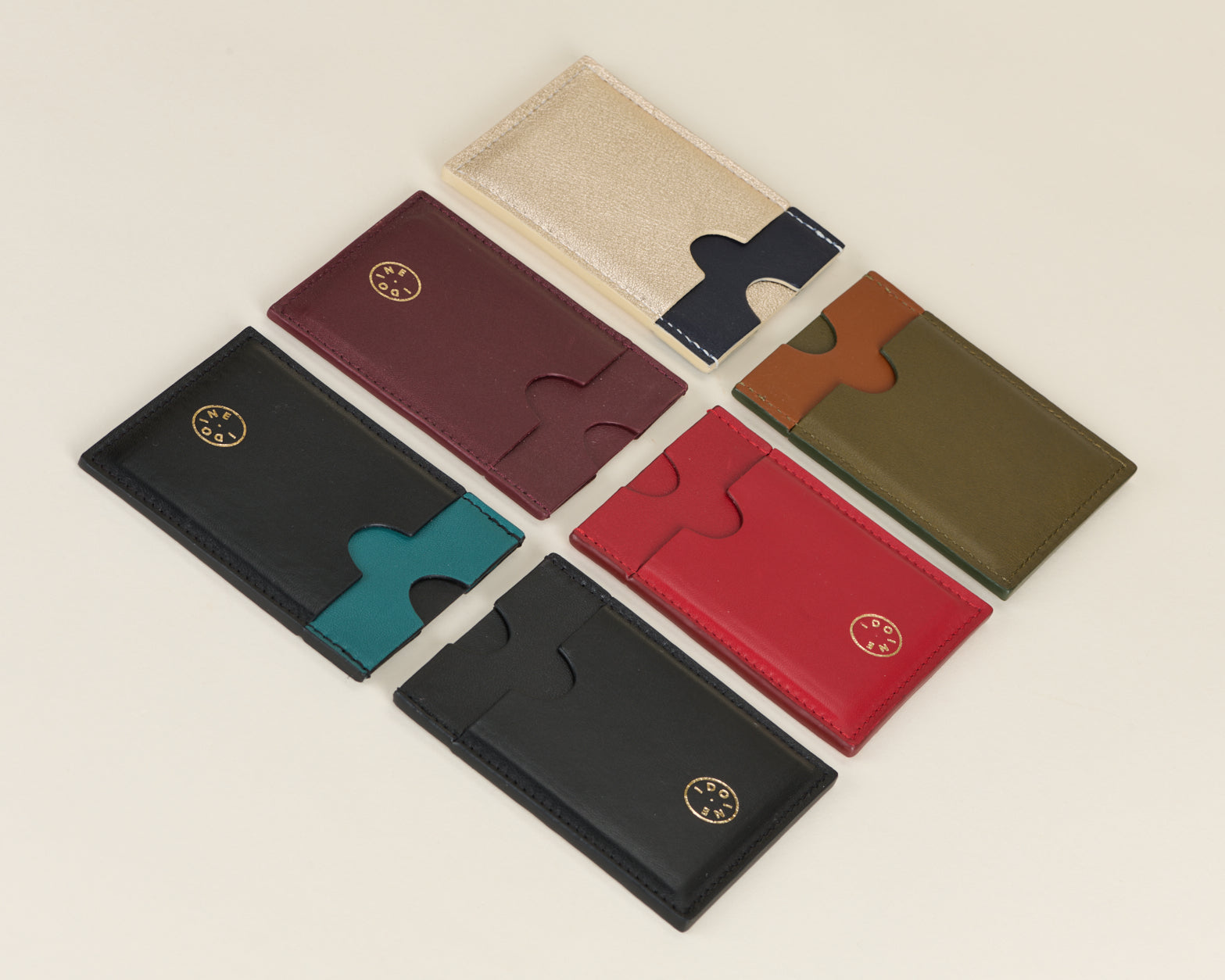 Porte-cartes Cognac Kaki
