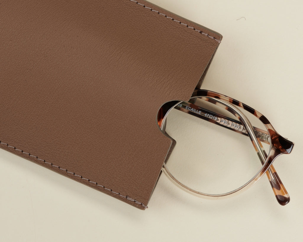 Etui à lunettes Taupe