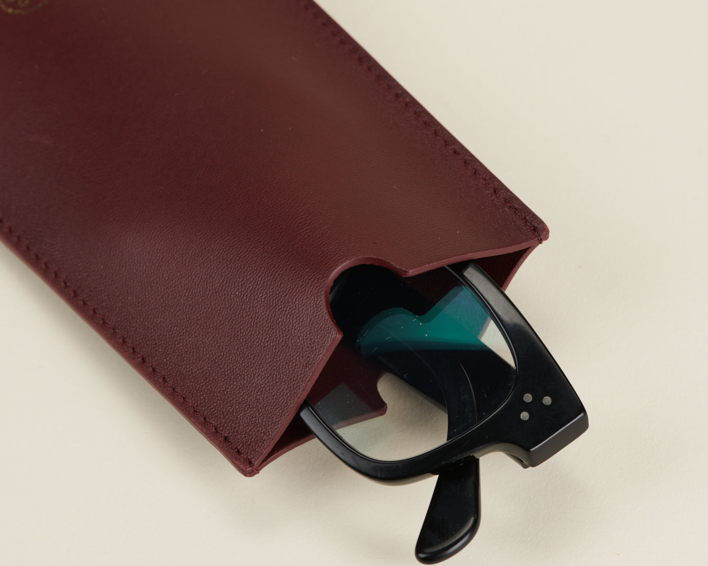 Etui à lunettes Lie de vin