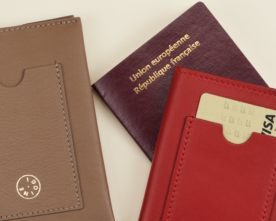 Porte-passeport Rouge baiser