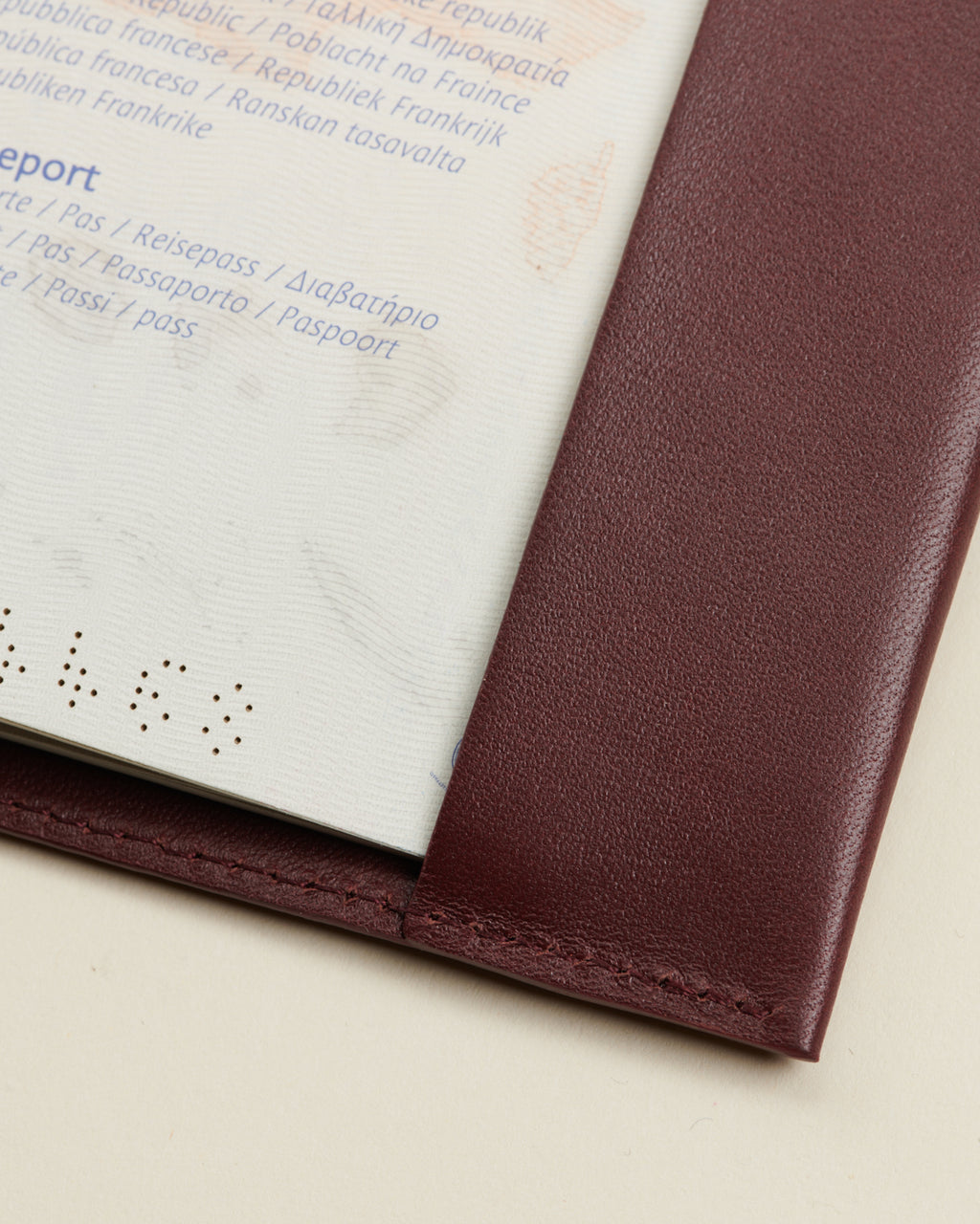 Porte-passeport Rouge baiser