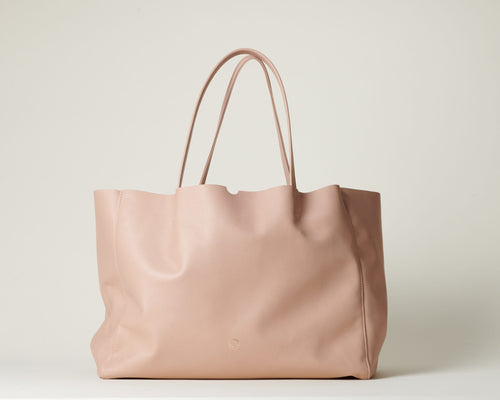 Cabas SOIE DE CUIR POUDRE